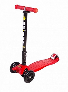 Самокат трехколесный Smiley Maxi складной, цвет красный (Smiley, 8522 SR)